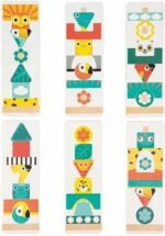 Lojë Ndërtimi prej Druri “Totem Tropik” – Janod - Figura 4