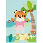 Ilustrim tigri në lodrën Jungle Friends