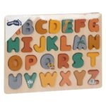 Kutia origjinale e puzzle alfabetit prej druri për fëmijë