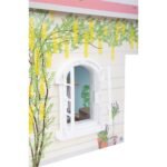 Tarracë dekorative në shtëpi kukullash prej druri