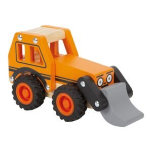 Eskavator edukativ për fëmijë prej druri