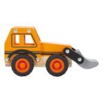 Eskavator lodër prej druri me kovë lëvizshme