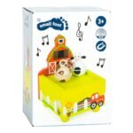 Kutia origjinale e kutisë muzikore prej druri me fermë