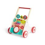 Baby walker me muzikë Hape – walker për bebe prej druri me aktivitete muzikore