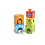Kube për fëmijë Hape Friendship Tower – lodër ndërtimi me kuba dhe figura