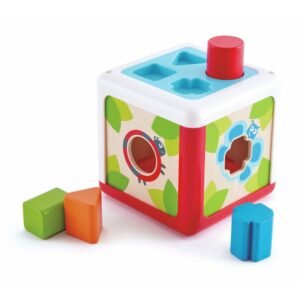 Lodër me forma për fëmijë Hape Shape Sorting Box për zhvillim logjik