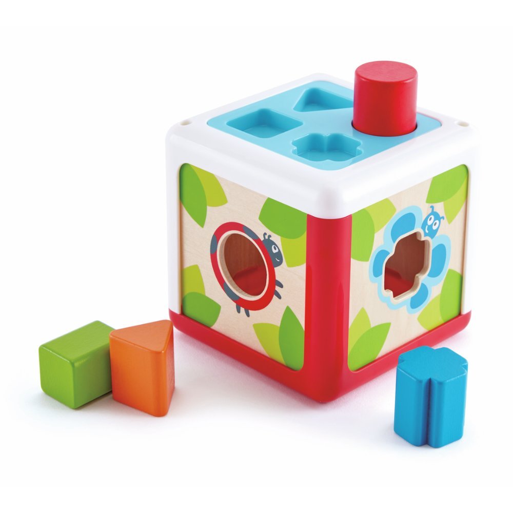Lodër me forma për fëmijë Hape Shape Sorting Box për zhvillim logjik