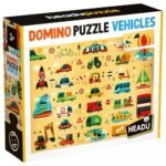 puzzle domino per femije mjete transporti headu kuti