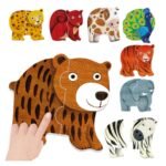 Puzzle sensory për fëmijë me kafshë (Touch & Play Animals) - Figura 2