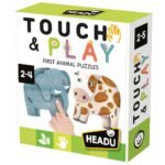 Puzzle për fëmijë sensory me kafshë dhe pjesë me tekstura
