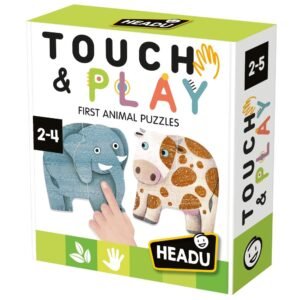 Puzzle për fëmijë sensory me kafshë dhe pjesë me tekstura