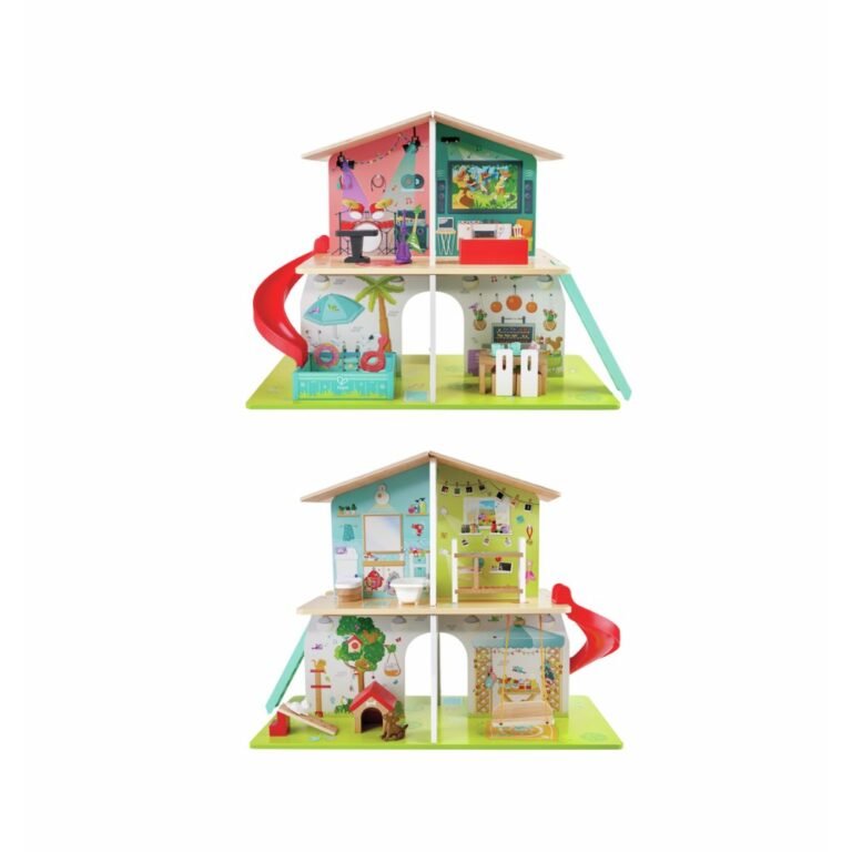 Shtëpi lodër për fëmijë me tinguj dhe rrëshqitëse (Rock & Slide House) thumbnail 2