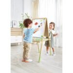 Tabela vizatimi për fëmijë – Easel druri 3 në 1 | Hape - Figura 4