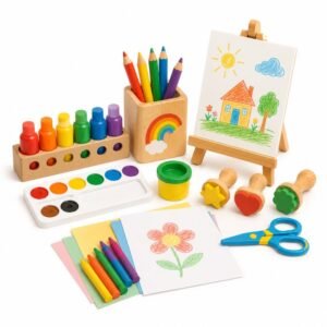 Set kreativ për vizatim dhe aktivitete artistike për fëmijë
