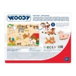 Paketimi i puzzle prej druri me kafshë të fermës