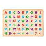 Shkronja dhe numra magnetikë për tabelë edukative