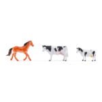 Kafshë ferme 3D për lojë imagjinare
