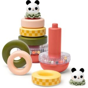 Kullë me unaza Panda Taf Toys për bebe 10+ muaj