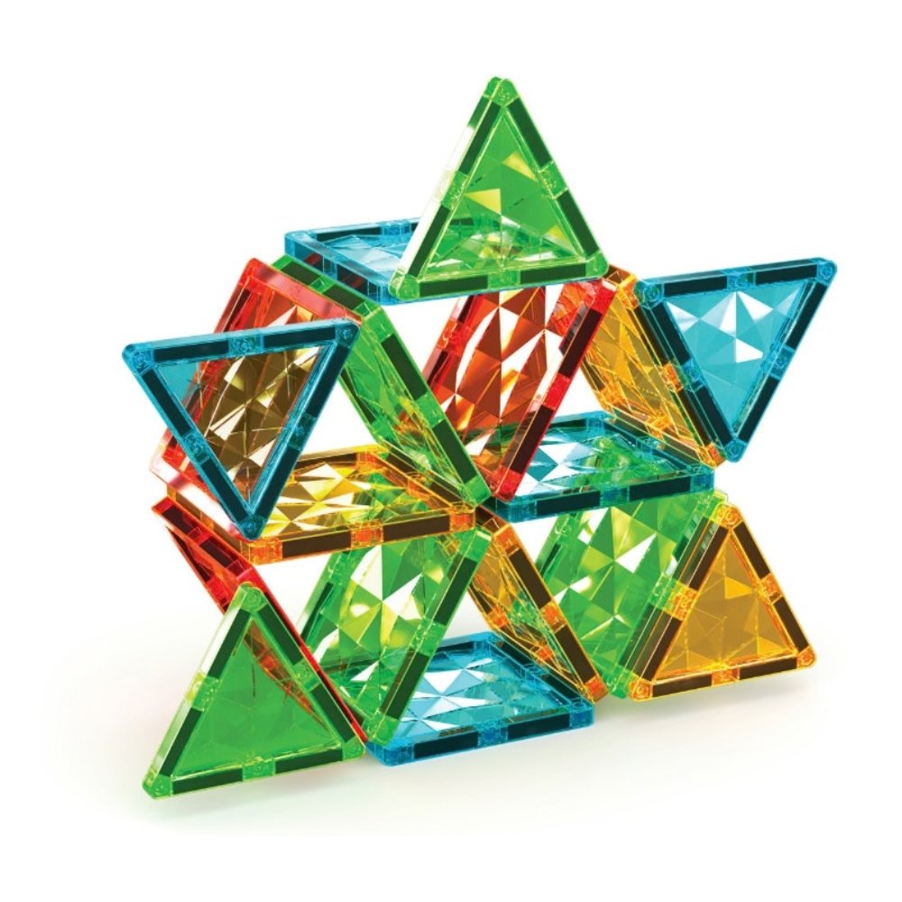 Set me pllaka magnetike Geomag - ndërtim ylli 3D