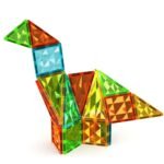 Set me pllaka magnetike Geomag - ndërtim dinosauri