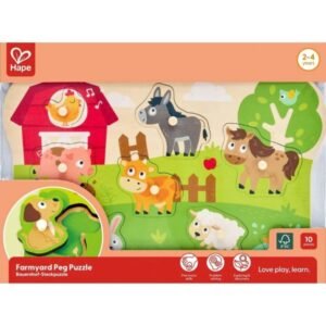 Paketimi i puzzle druri me kafshët e fermës Hape