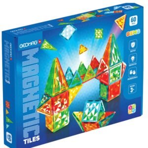 Set me pllaka magnetike - 60 pjesë Geomag