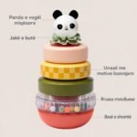 Detajet e kullës me unaza Panda Taf Toys