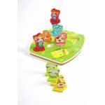 Puzzle druri Hape me figura të kafshëve të fermës
