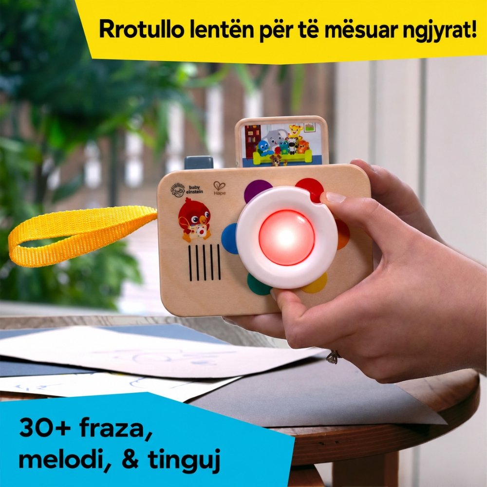 Aparat fotografik Hape Baby Einstein me drita, tinguj dhe ngjyra