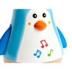 Detaj i pinguinit muzikor lëkundës për bebe