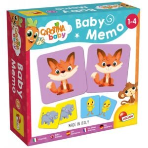 Paketimi i lojës memorie për bebe me kafshë të kopshtit zoologjik Lisciani