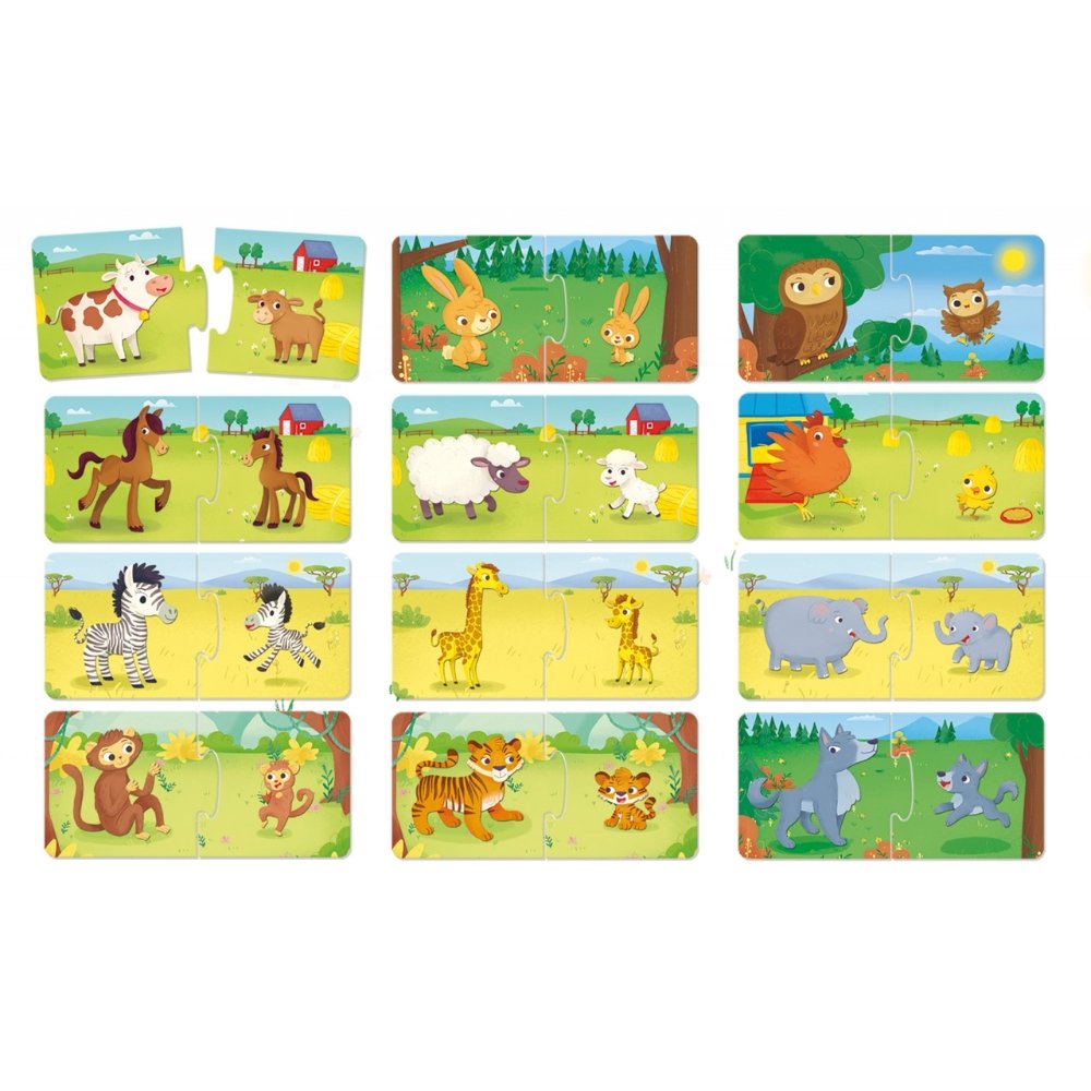 Lojë përputhjeje për fëmijë Baby Logic - 24 pjesë