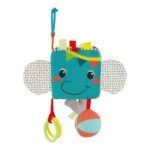 Kub sensorial Infantino me tekstura dhe unaza për kapje