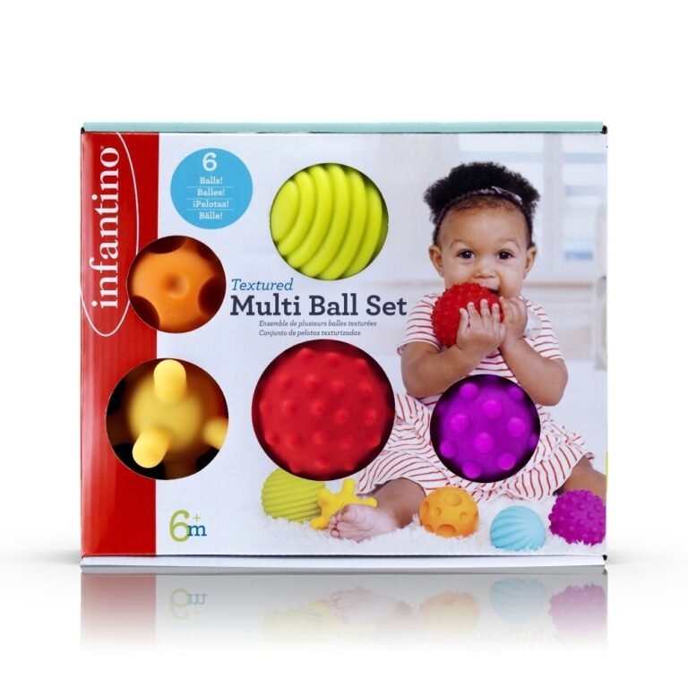Set me topa sensorialë për bebe – 6 copë