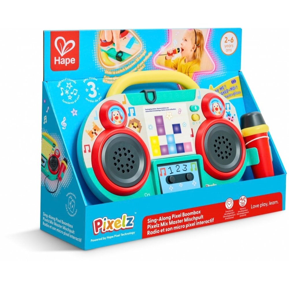 Paketimi i qendrës muzikore për fëmijë Hape Pixelz
